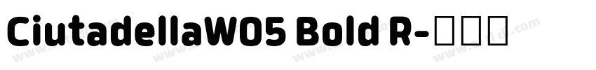 CiutadellaW05 Bold R字体转换 CiutadellaW05 Bold R字体转换